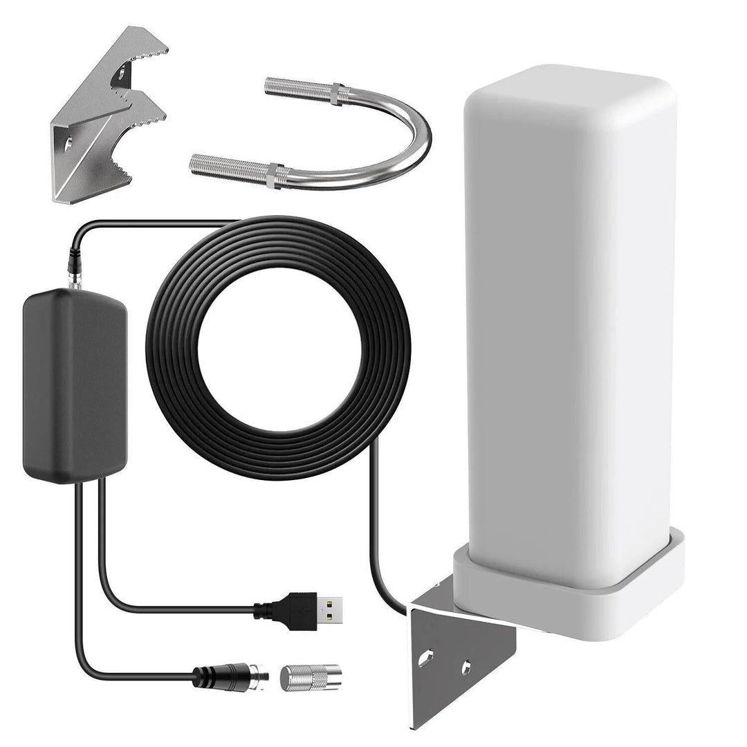Extra Räckvidd 360° Premium Antenn 2025 HDTV Utomhusantenn Förstärkt 460 Miles Räckvidd