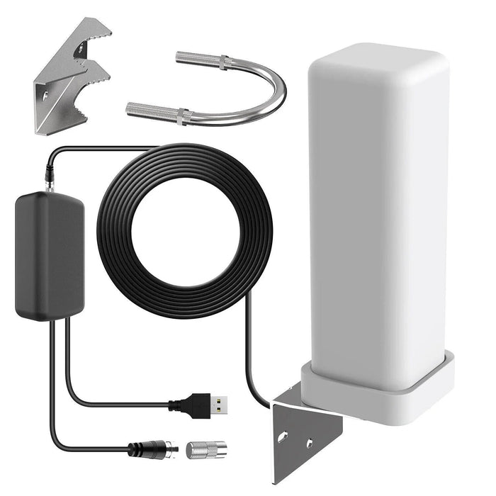 Extra Räckvidd 360° Premium Antenn 2025 HDTV Utomhusantenn Förstärkt 460 Miles Räckvidd