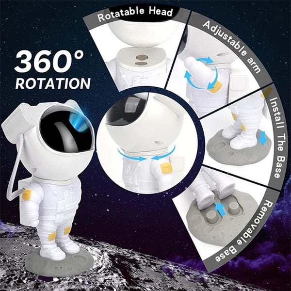 Astronaut Stjärn Galax-Projektor