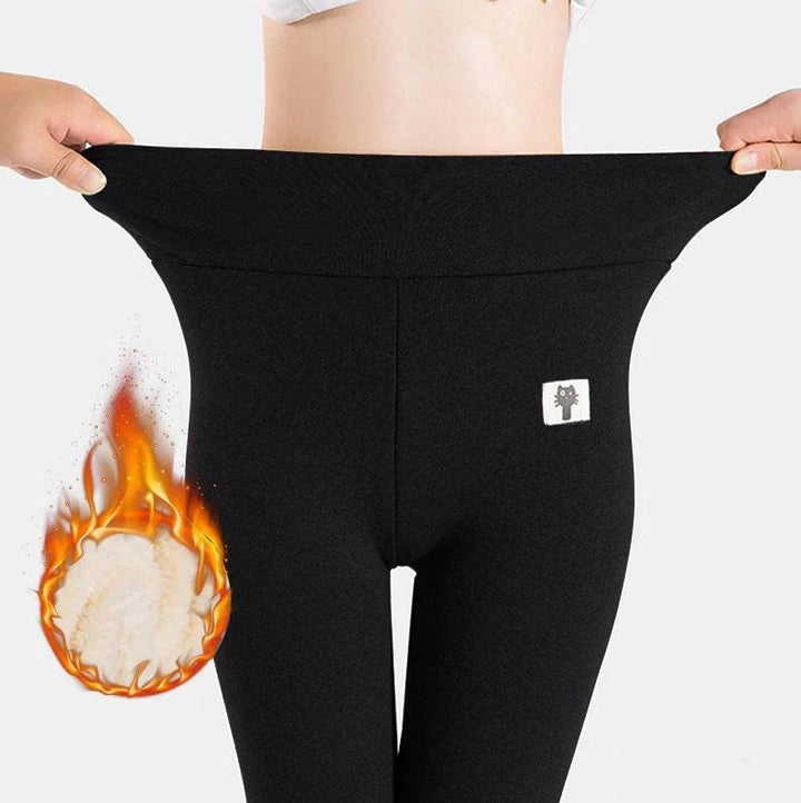 Kvinnors fleece vinterleggings