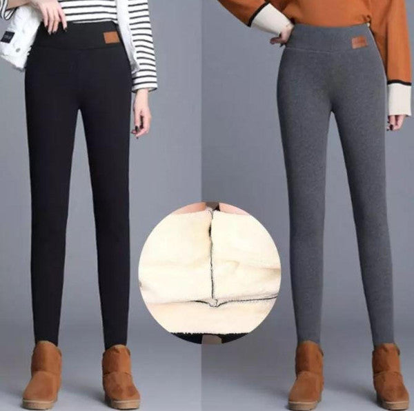 Kvinnors fleece vinterleggings