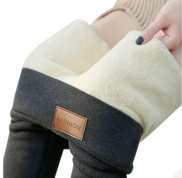 Kvinnors fleece vinterleggings