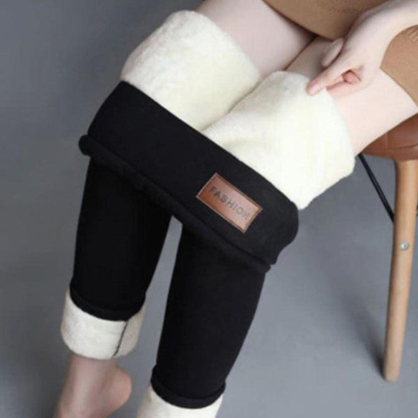 Kvinnors fleece vinterleggings