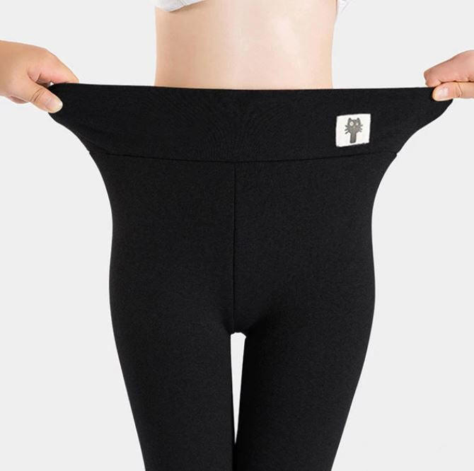 Kvinnors fleece vinterleggings