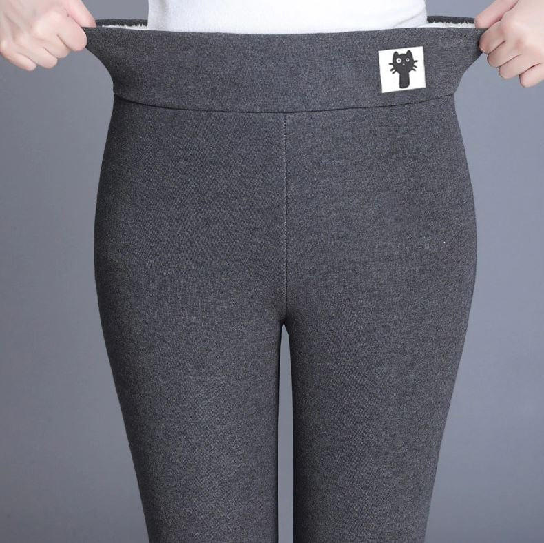 Kvinnors fleece vinterleggings