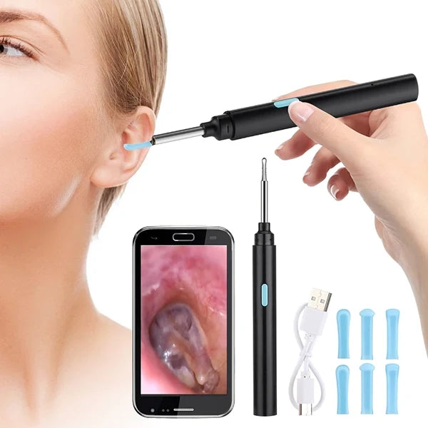 Intelligent visuell enhet för att ta bort öronvax