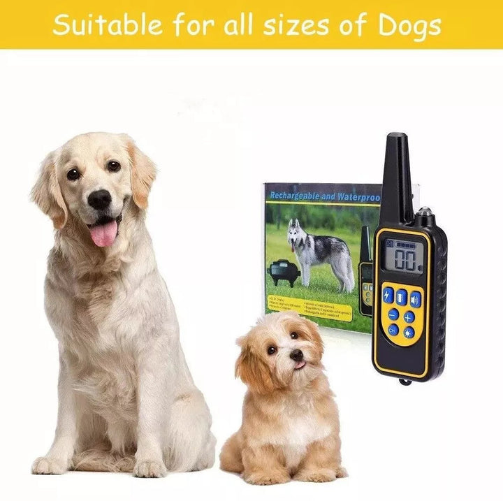 2600ft Elektronisk Hundträningshalsband Vattentålig Pet Fjärrkontroll