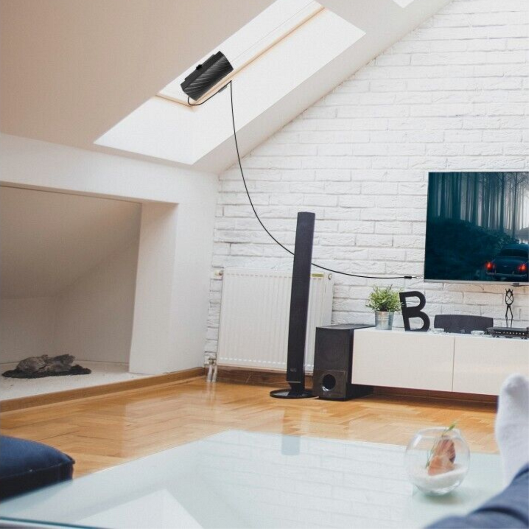 Inomhus HDTV Satellitantenn – Klar och Kraftfull Mottagning