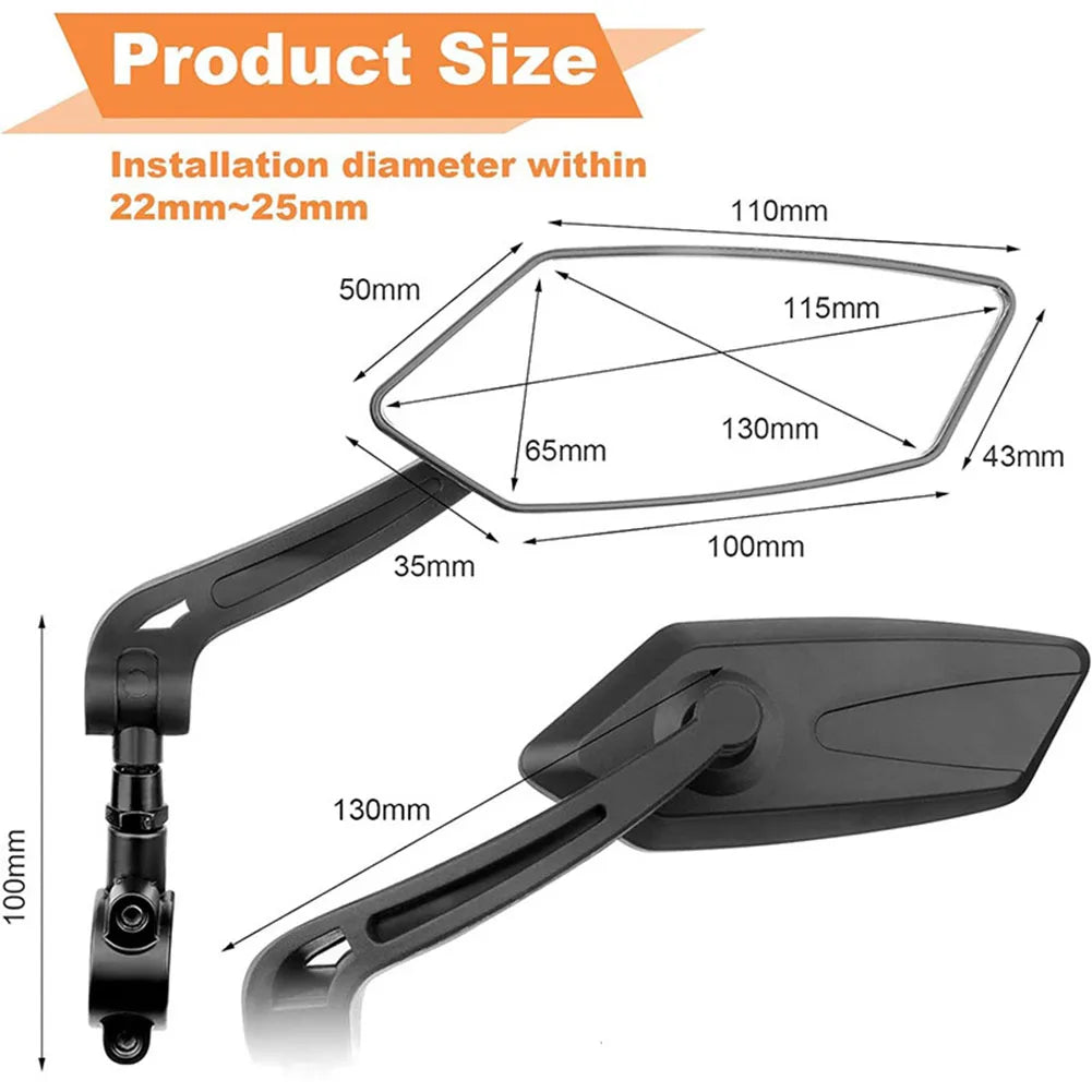 2-pack cykelmirror