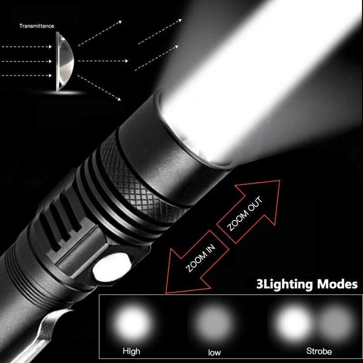 Super Blight 90000LM Ficklampa