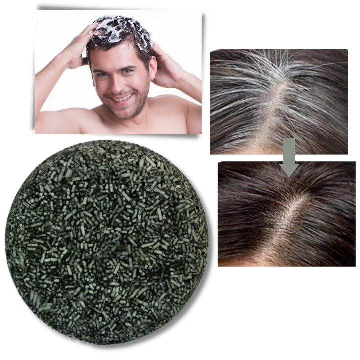 Naturligt Fast Shampoo För Grått Hår