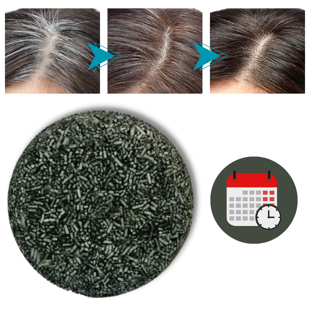 Naturligt Fast Shampoo För Grått Hår