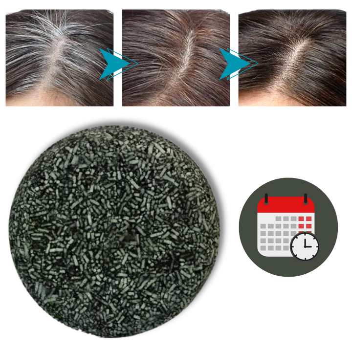 Naturligt Fast Shampoo För Grått Hår