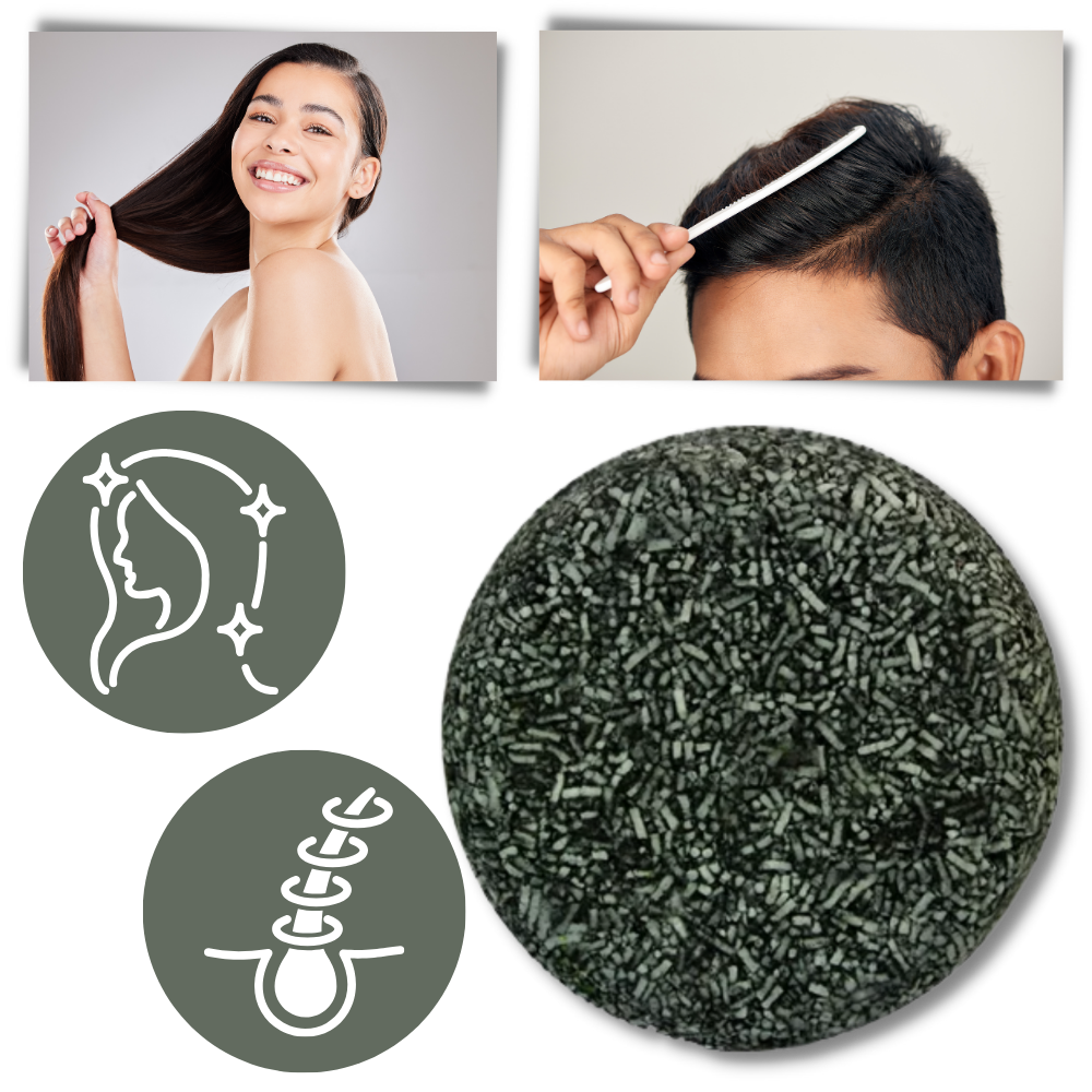 Naturligt Fast Shampoo För Grått Hår