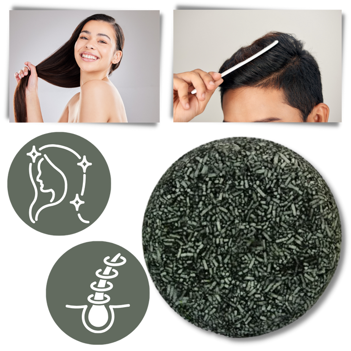 Naturligt Fast Shampoo För Grått Hår