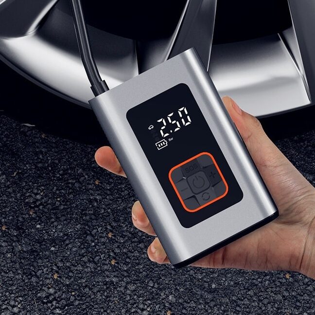 Smart Bärbar Elektrisk Däckpump