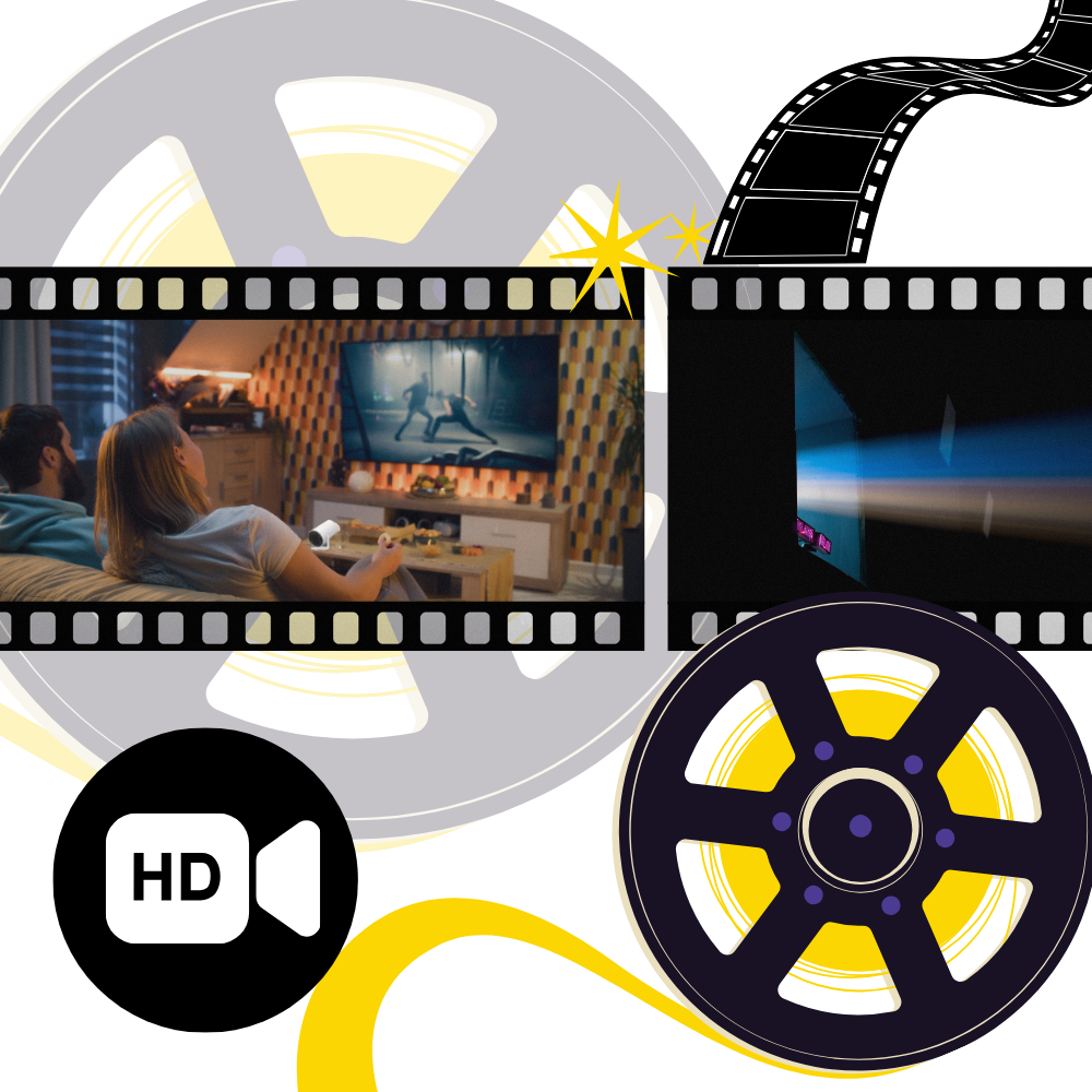 Bärbar 4K ultra HD-projektor