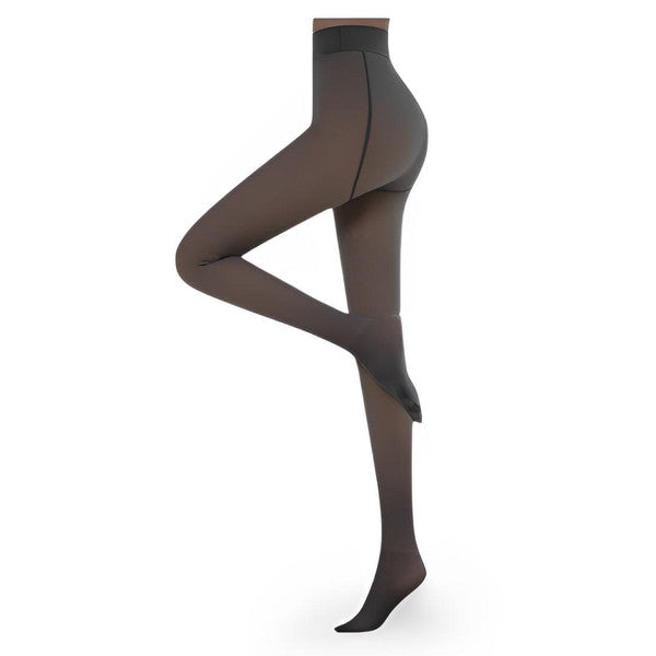 Varm fleece-fodrad strumpbyxor