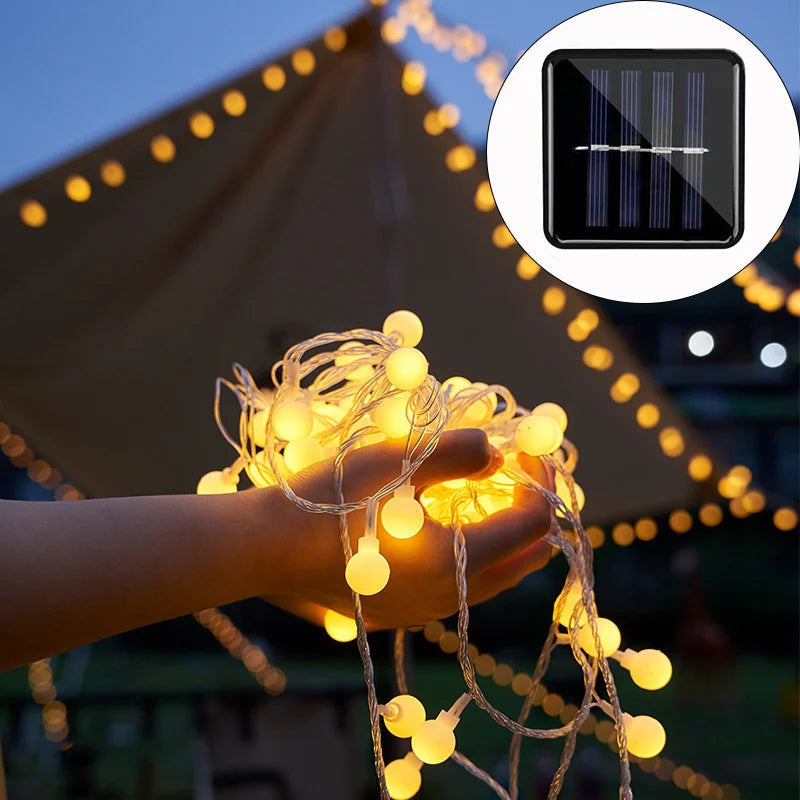 Solenergidrivna Fjäderljus för Utomhusbruk