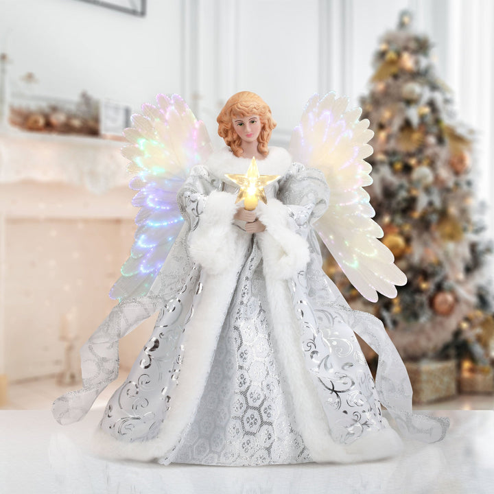 Animerad julgransspets – himmelsk ängel