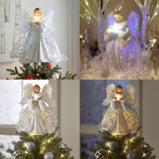 Animerad julgransspets – himmelsk ängel