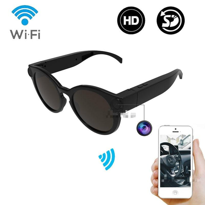 Cykling Glasögon WiFi Mini Kamera HD 1080P DVR Video Ljudinspelningsenhet