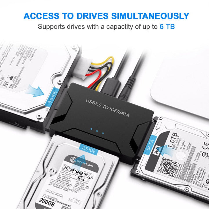 USB 3.0 till IDE/SATA hårddiskadapter