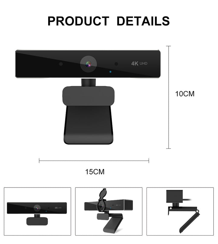 4k Ultra Högupplöst Webbkamera
