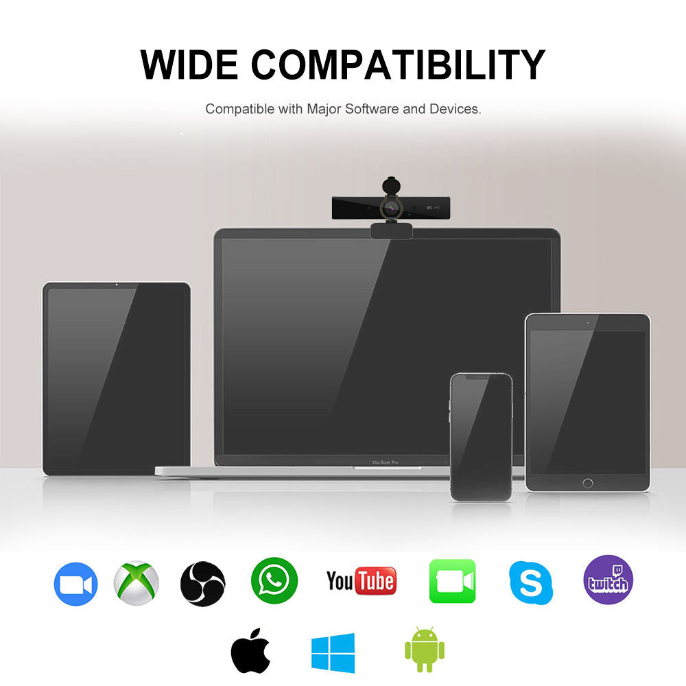 4k Ultra Högupplöst Webbkamera