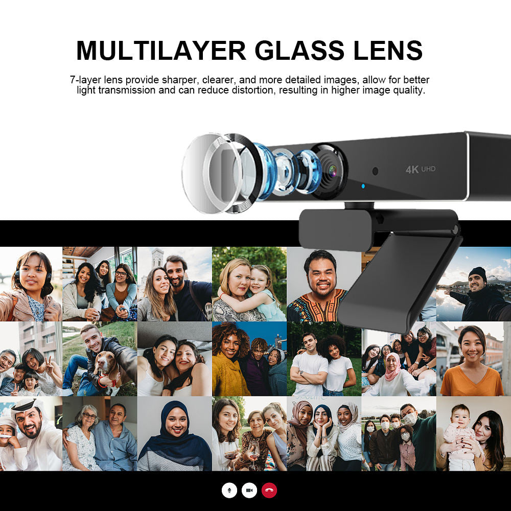 4k Ultra Högupplöst Webbkamera