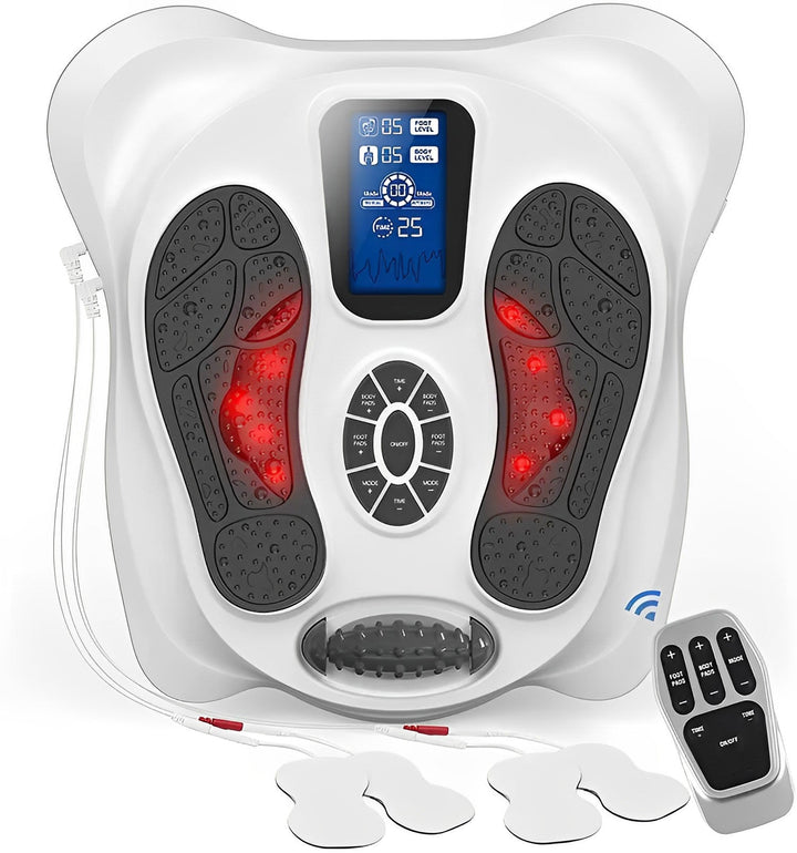 Multifunktionell TENS &amp; EMS Infraröd Fotmassagerare