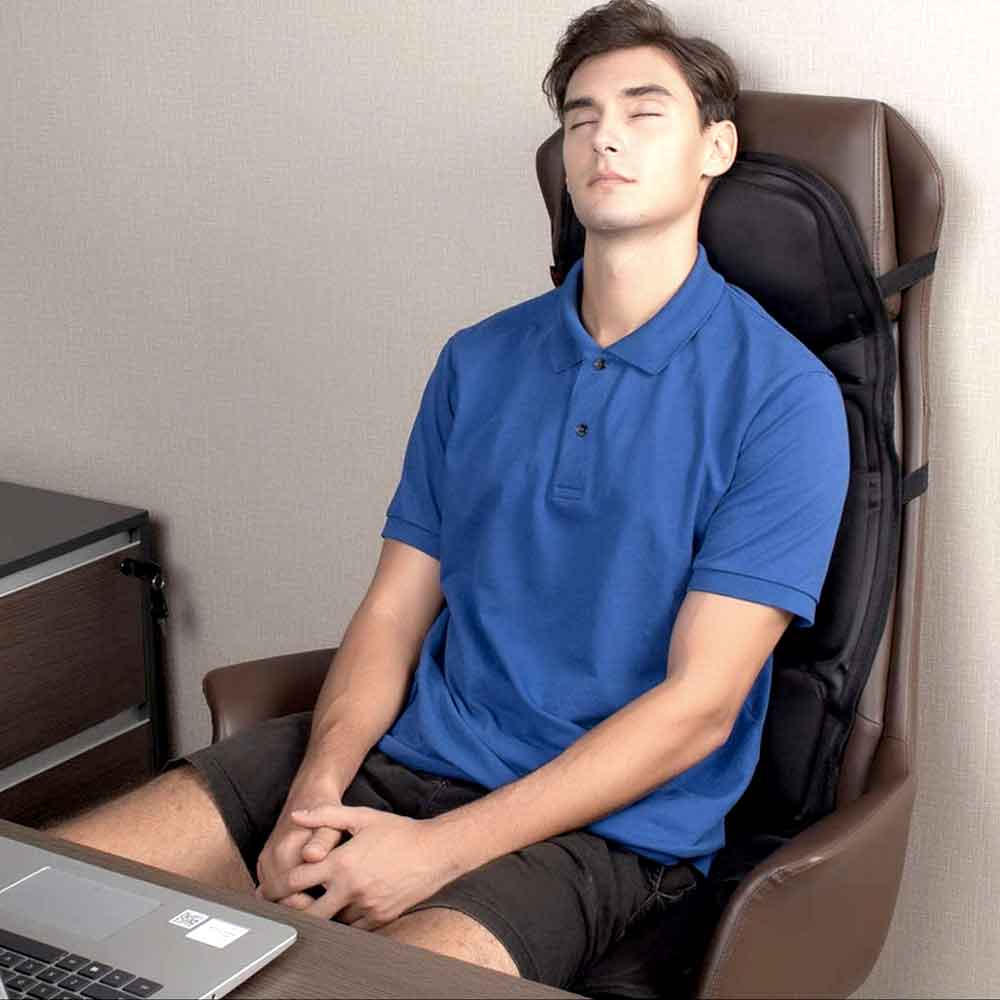 Moderiktig Massagefåtöljskudde med Värmd Nackkudde