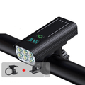 5000 Lumen Cykellampa med 12 LED-lampor och USB-C Laddningsbart Batteri