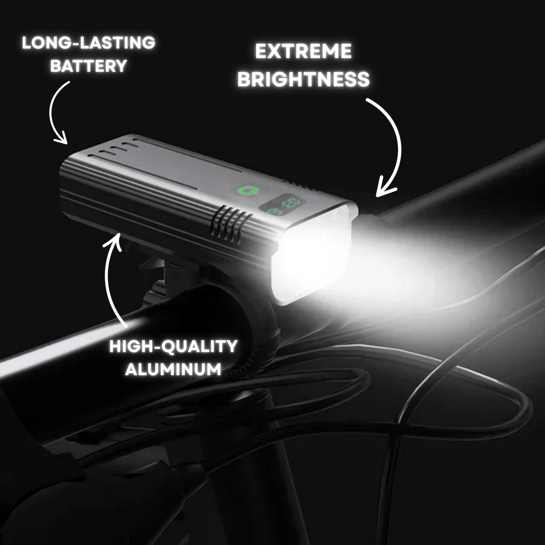 5000 Lumen Cykellampa med 12 LED-lampor och USB-C Laddningsbart Batteri