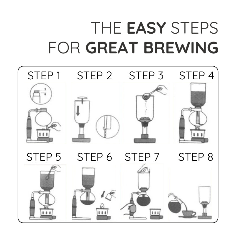 Japansk Syphon Kaffebryggare