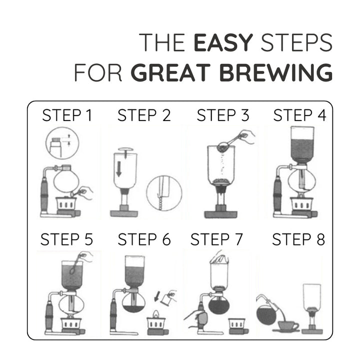 Japansk Syphon Kaffebryggare