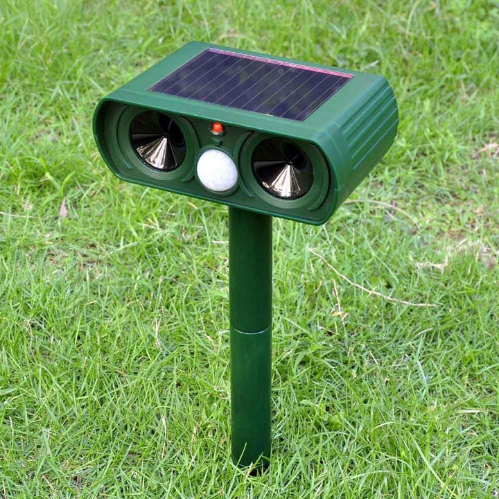 Solenergidriven Ultrasonic Djuravskräckare