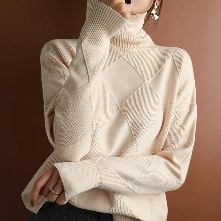 Enkel Cashmere Rullhalströja