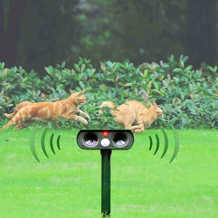 Solenergidriven Ultrasonic Djuravskräckare