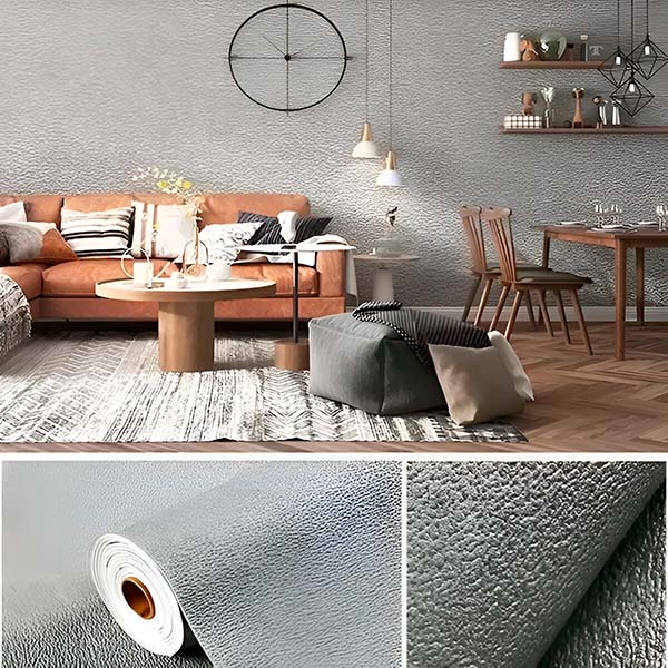 Självhäftande Texturerad Tapet