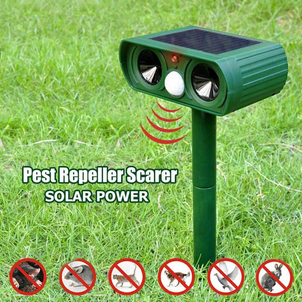 Solenergidriven Ultrasonic Djuravskräckare