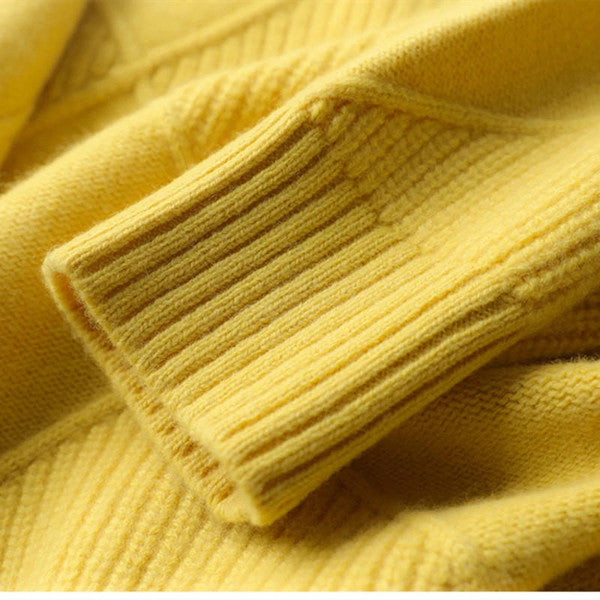 Enkel Cashmere Rullhalströja