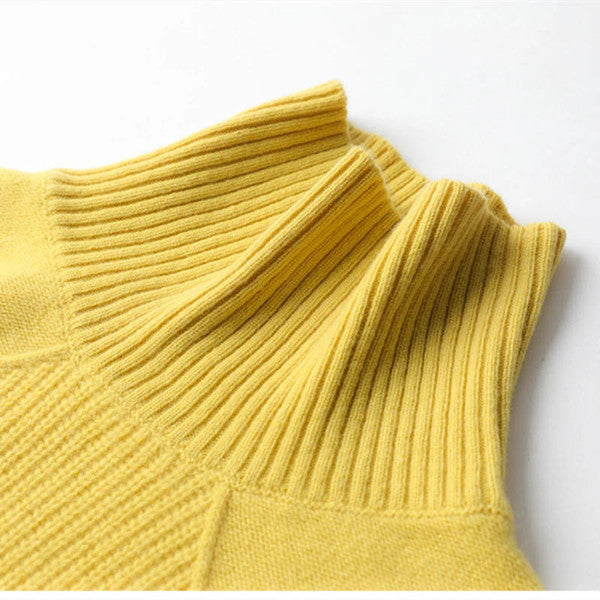 Enkel Cashmere Rullhalströja