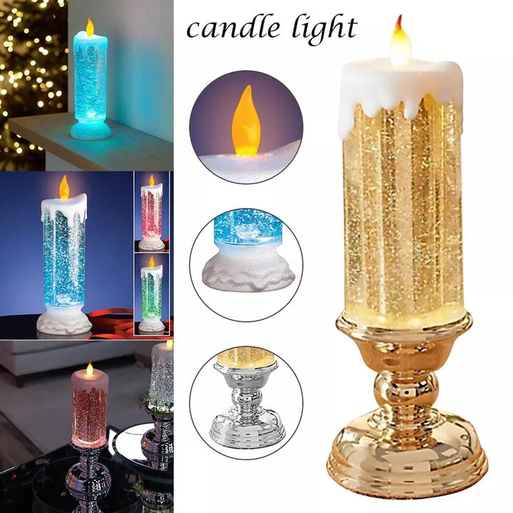 LED Julljus Uppladdningsbara Med Glitter