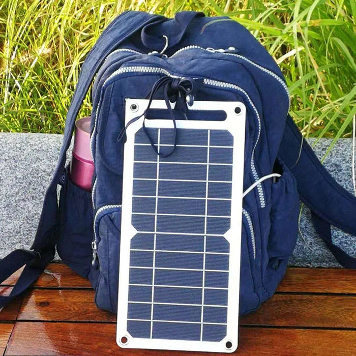 Solpanel med bärbar USB-batteri, vattentät