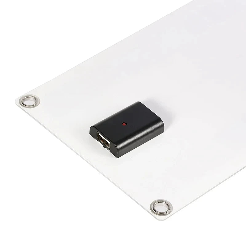 Solpanel med bärbar USB-batteri, vattentät