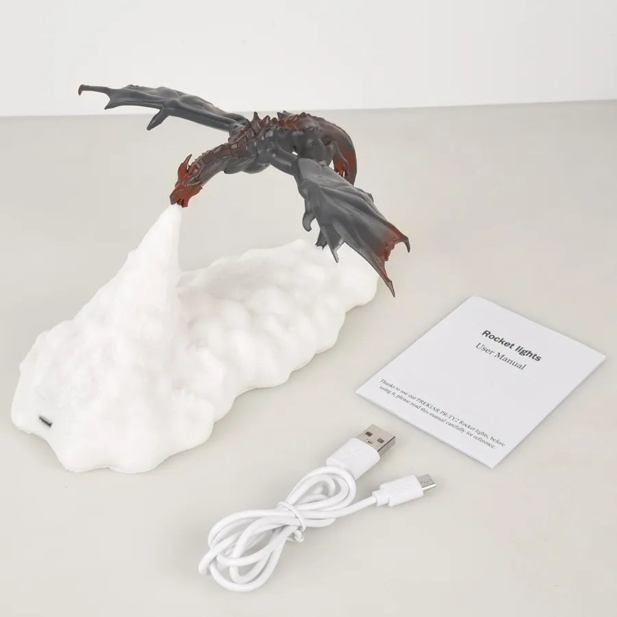 Eldsprutande Draklampa