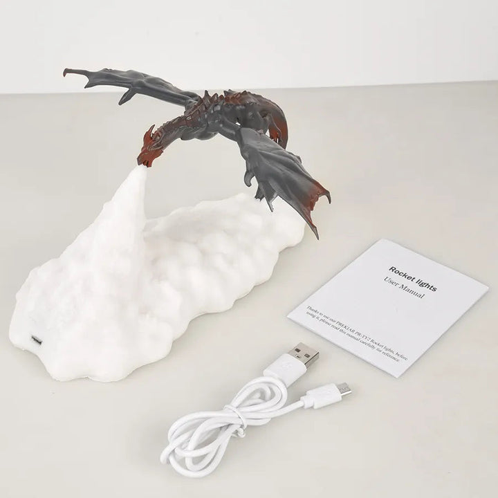 Eldsprutande Draklampa