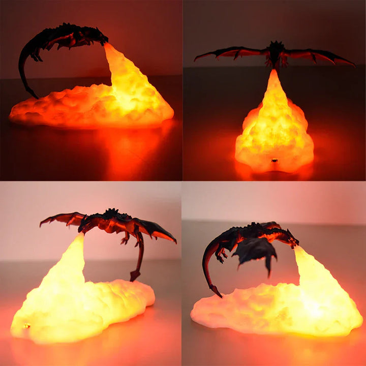 Eldsprutande Draklampa