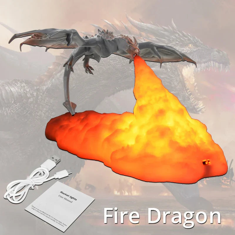 Eldsprutande Draklampa